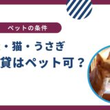 UR賃貸はペット可が少ない？犬・猫・うさぎの飼育条件は？